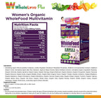 NOTO WholeLove Plus Women's Organic Whole Food Multivitamin, 60 tabletas