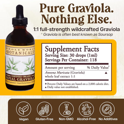 Royal Graviola (Soursop) – Extracto Líquido – 4 oz – Suplemento Herbal Tradicional – Image 2