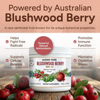 Blushwood Berry Powder EBC-46 - Apoyo Inmunitario y Celular Máxima Potencia - Contiene Fruto y Semilla - 180g