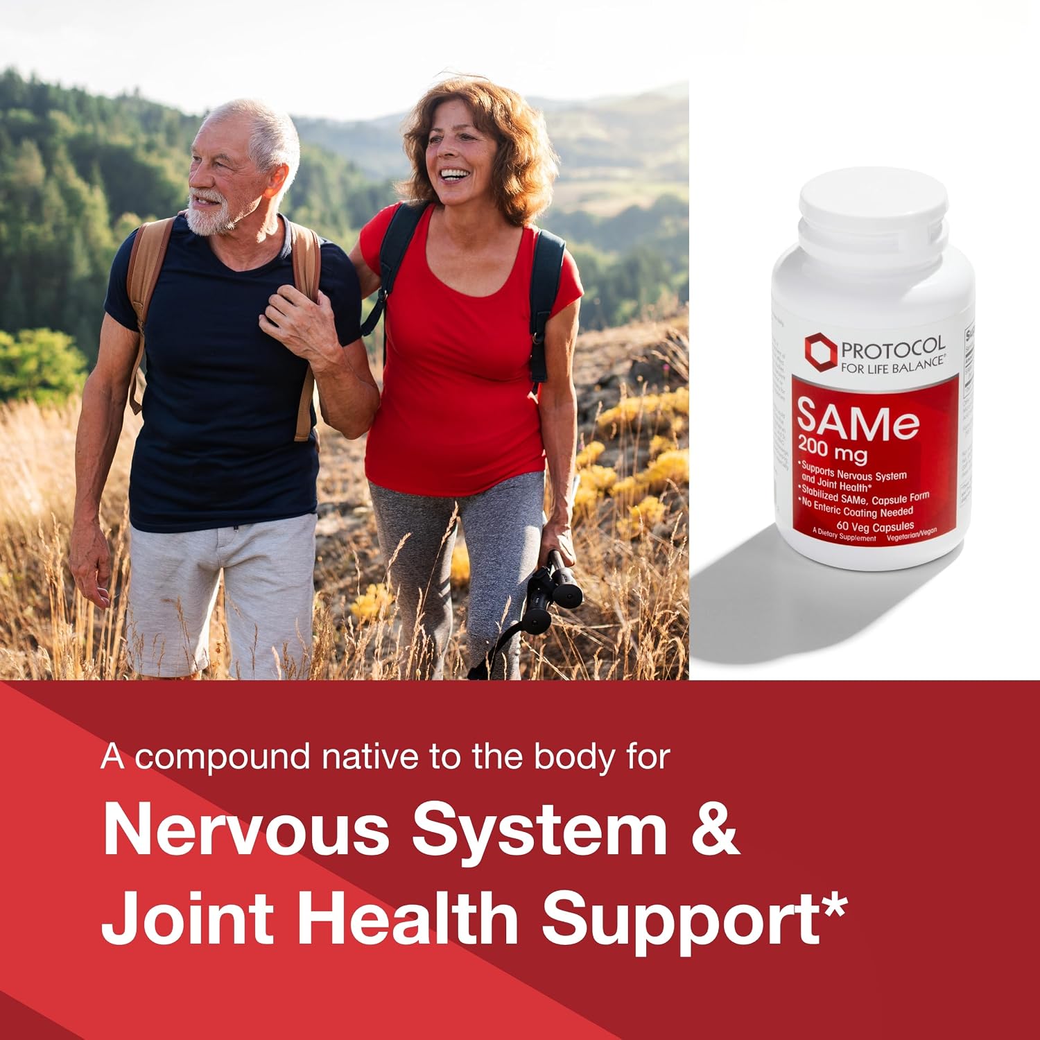 PROTOCOL FOR LIFE BALANCE SAM-e 200mg - 60 Cápsulas Veganas