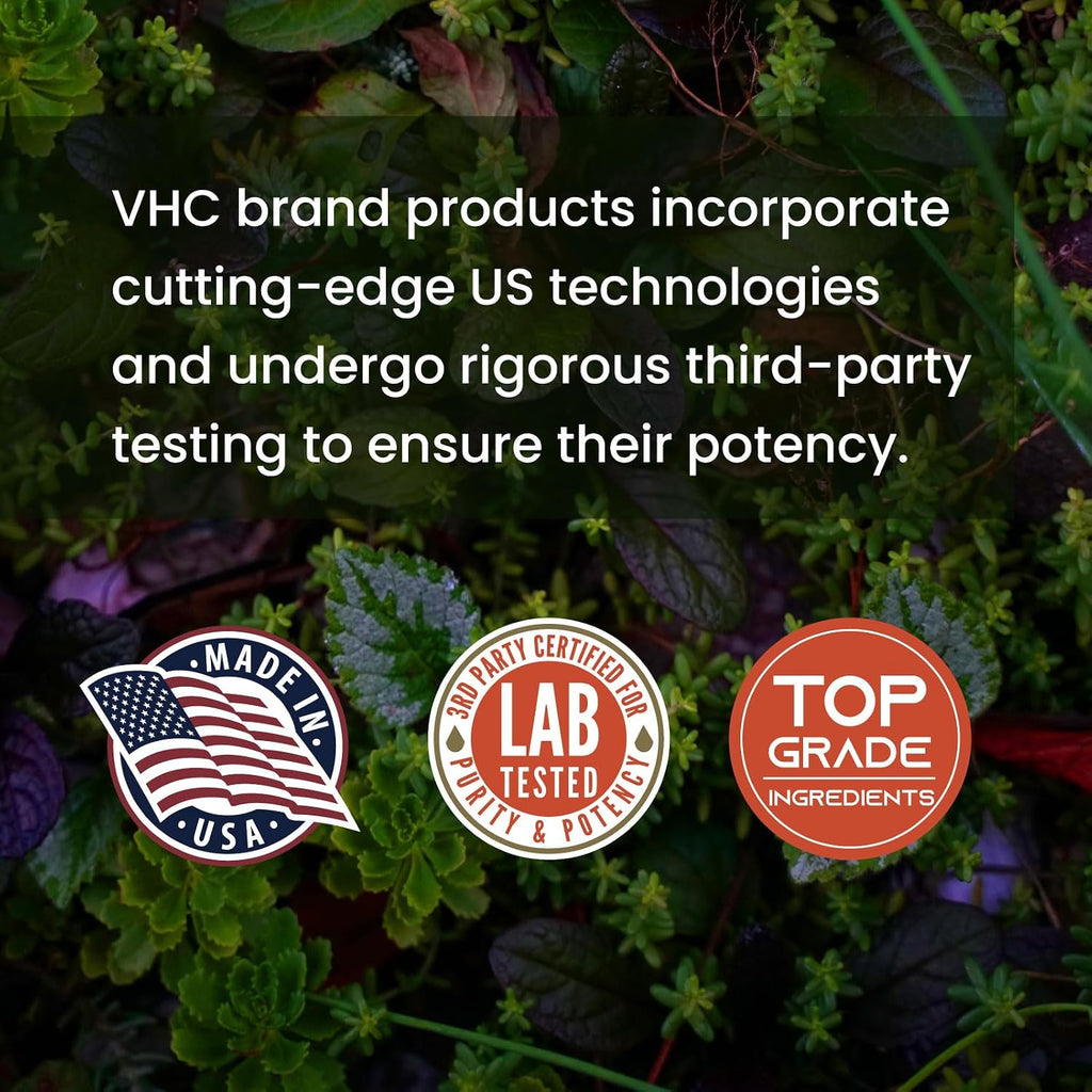 VHC Benfotiamina 600mg - 120 Cápsulas Veganas - Vitamina B1 Liposoluble de Alta Absorción