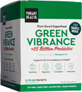 Vibrant Health, Green Vibrance Packets, Superalimento Vegano en Polvo Fácil de Transportar, 15 Paquetes