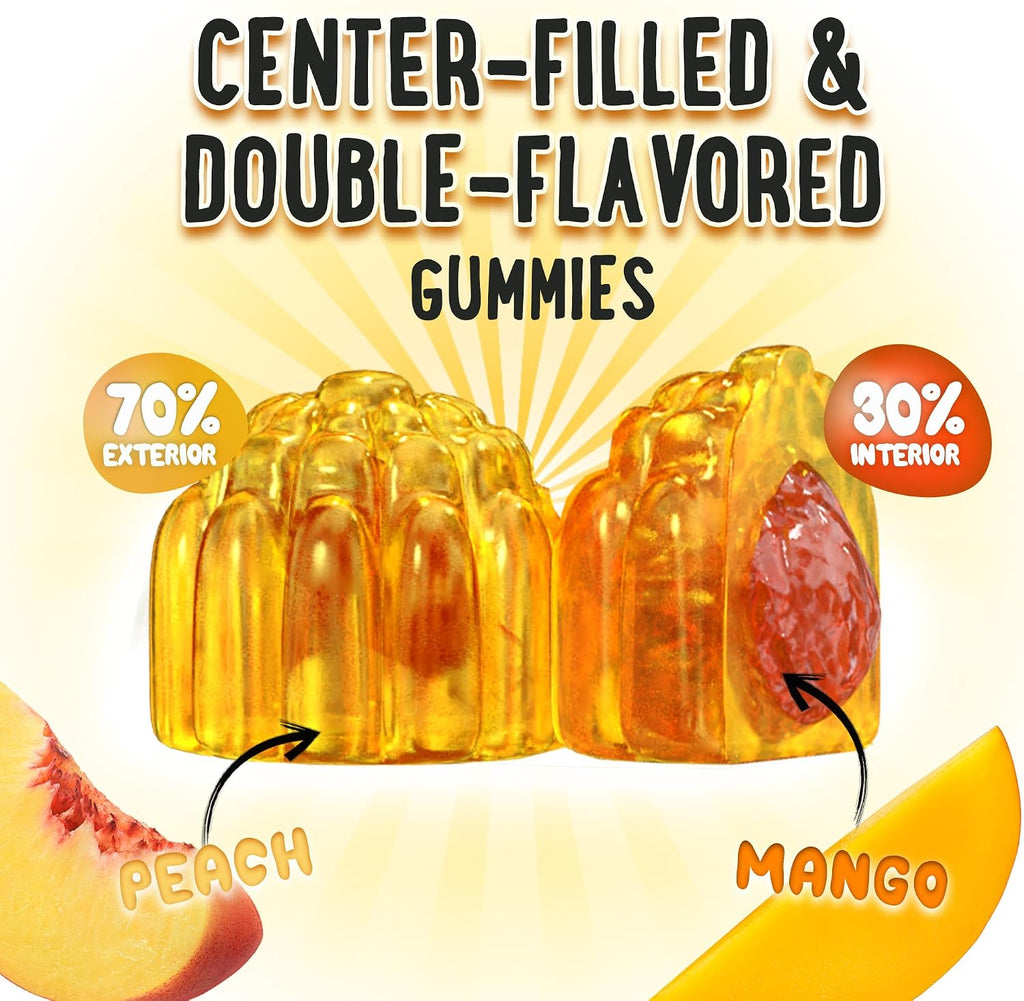 OH MY CHEWY Gominolas de Vitamina D3 K2 y Calcio - 5000 UI D3, 120 mcg K2 (MK-7), 120 mg Calcio - Vegano y no GMO - 120 unidades