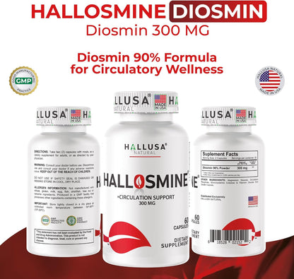 Hallusa Natural Diosmin Circulation 300mg - 60 Cápsulas – Image 9