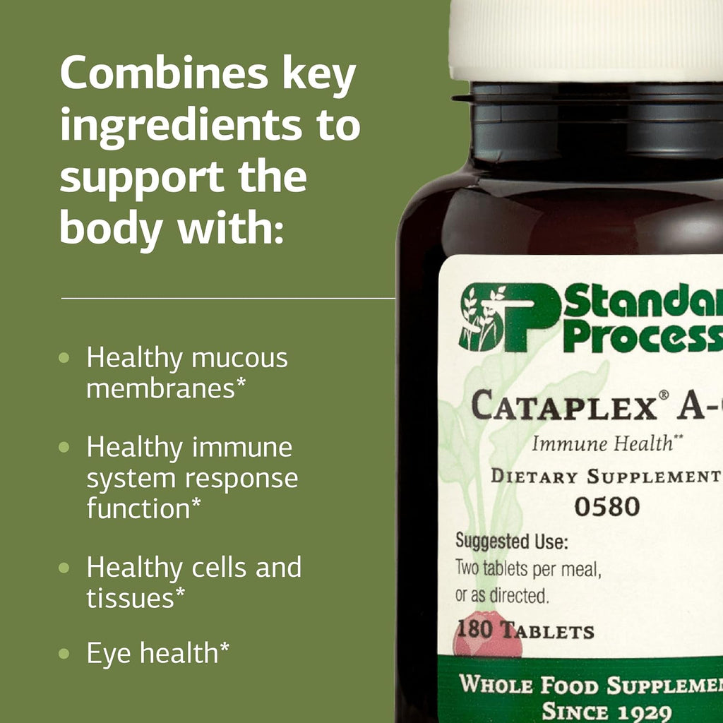 Standard Process Cataplex A-C - Suplemento con Vitaminas A y C y Equinácea - 180 Comprimidos