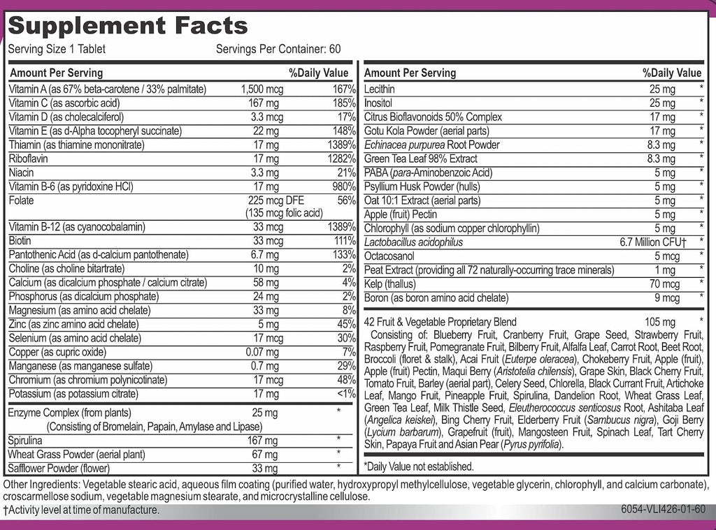 MiracleMulti Women Multivitamin - Multivitamínico para Mujeres con Probióticos y Biotina (60 comprimidos)