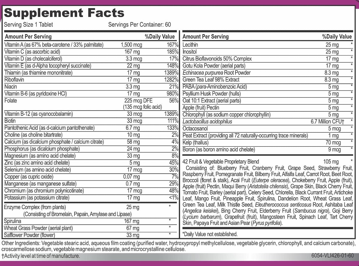 MiracleMulti Women Multivitamin - – Vitamina C: Contribuye a la protección de las células frente al daño – Image 6