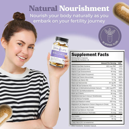 Ovalife Suplemento de Fertilidad para – Preparación prenatal: El ácido fólico (folato) contribuye al desarrollo – Image 3