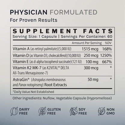 InfiniWell Defend Pro - Vitamina A, D3 y K2, 60 Cápsulas – Image 5