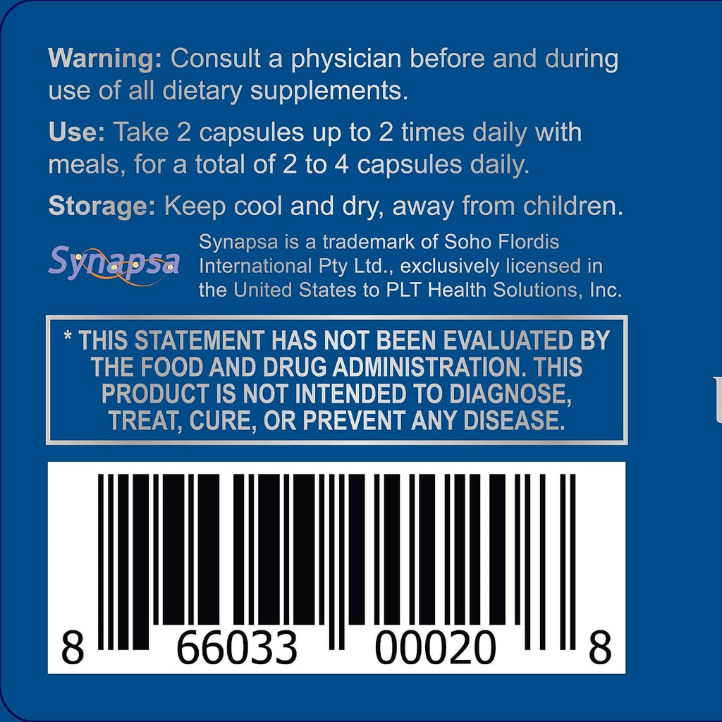 Thrivous Clarity Daily Nootropic – Fórmula Cognitiva y de Ánimo con Bacopa (Synapsa®), L-Theanina, Rhodiola Rosea, Complejo B y Zinc Picolinato – 60 Cápsulas Veganas