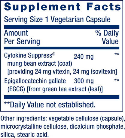 Life Extension Cytokine Suppress con EGCG, 30 Comprimidos – Image 3