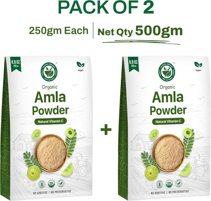 Ayushka Organic Amla Powder (Amalaki) 500g - – Zumos naturales – Image 2