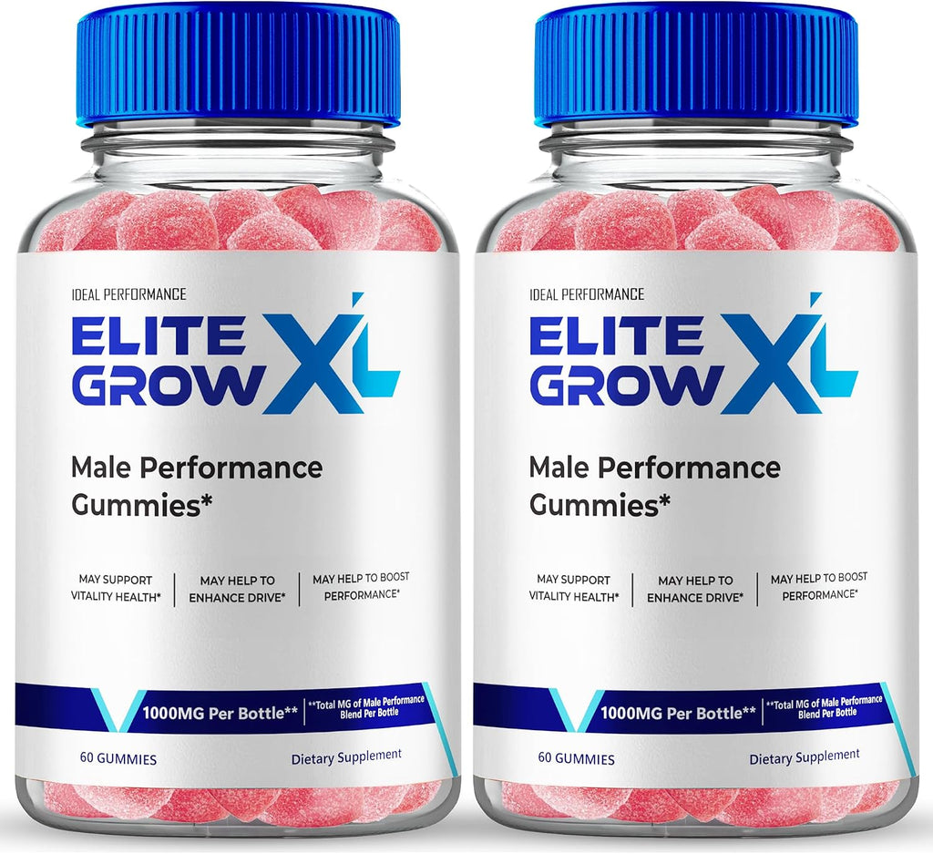 Elite Grow XL Gummies - Gomitas Multivitamínicas para Hombres (2 Paquetes)