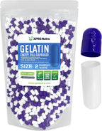 XPRS Nutra Cápsulas Vacías Tamaño 2 - 100 Unidades - Cápsulas de Gelatina Vacías para Rellenar (Negro/Rojo)