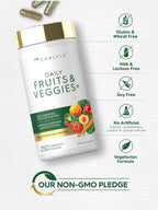 Carlyle Frutas y Verduras Suplemento - 250 Cápsulas - Fórmula con 30 Frutas y Verduras
