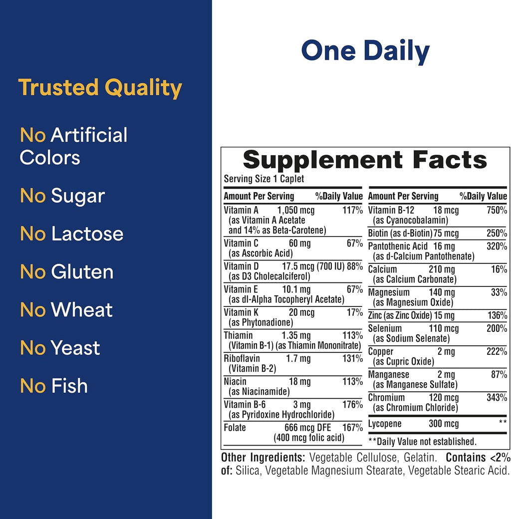 Puritan's Pride Multivitamínico Diario para Hombres, 100 Comprimidos