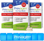 Prevagen Extra Strength - 180 Cápsulas (6 Meses de Suministro) | Formulado para tu Cerebro | 20mg de Apoaequorina más Vitamina D3 con Organizador de Pastillas de 7 Días