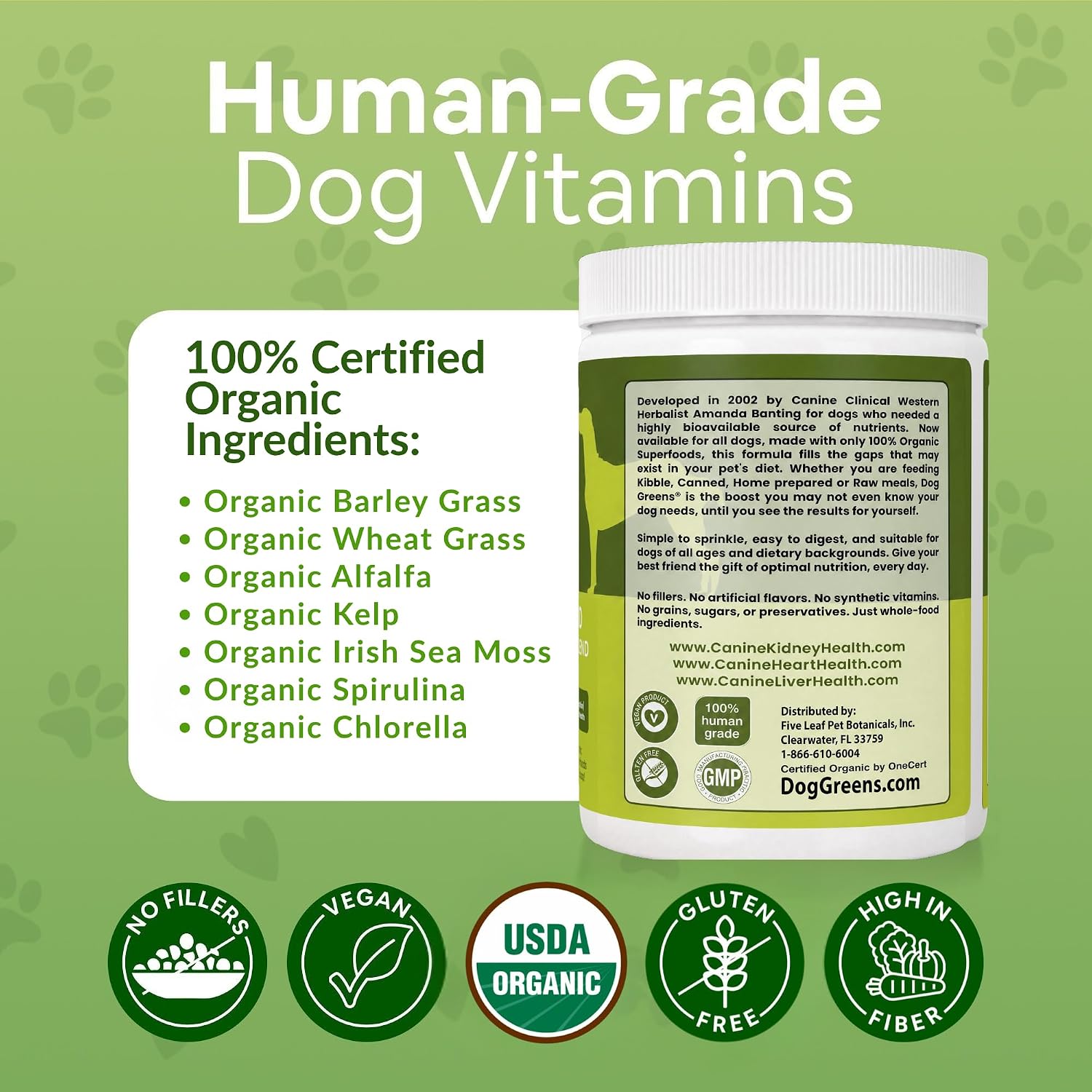Dog Greens Superfood Supplement para Perros (340 g) - Pack de 3