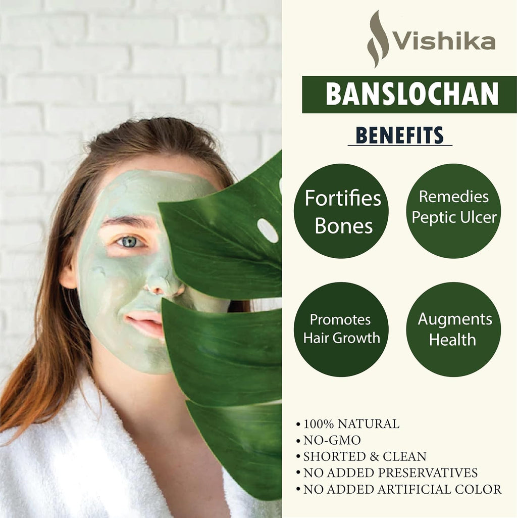 VISHIKA Banslochan (Tabasheer) - 100% Pure Vanshlochan - 100g