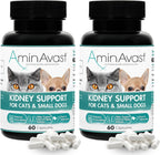 AminAvast Kidney Support Supplement for Cats and Small Dogs, 300mg – 60 Cápsulas (2-Pack)