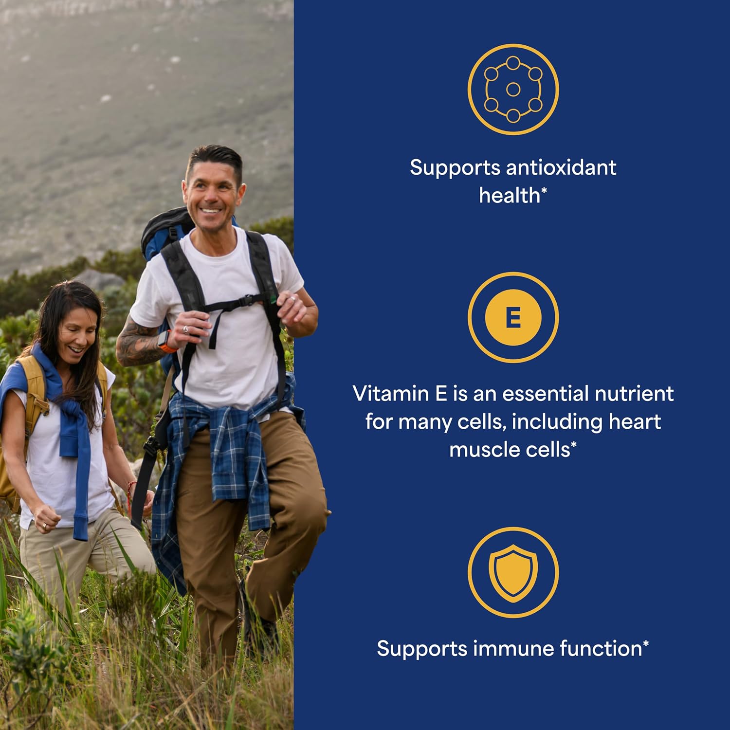 Puritan's Pride Vitamina E 450mg (10.000 UI), Suplemento Vitaminico para la Función del Sistema Inmunitario y Apoyo Antioxidante, 100 Cápsulas Blandas de Liberación Rápida, 2 Envases