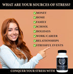 Stress Edge Suplemento para el Alivio del Estrés, Mejorador del Estado de Ánimo Natural, Formulado por Médicos, Calma Mente y Cuerpo, Mejora el Sueño, Acción Rápida, 30 Dosis