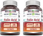 Amazing Nutrition Ácido Fólico 5000 mcg – 240 Tabletas