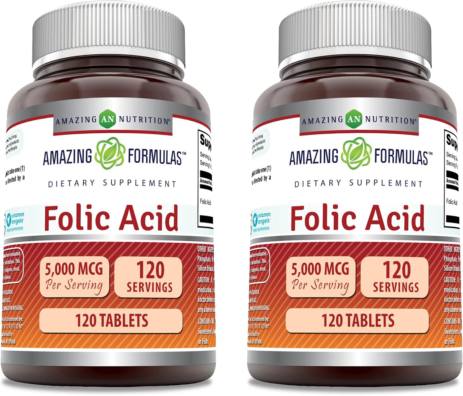 Amazing Nutrition Ácido Fólico 5000 mcg – 240 Tabletas