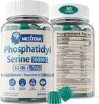 Nextdia Gominolas de Fosfatidilserina - Suplemento Nootrópico con Bacopa Monnieri, Omega 3, Huperzina A, Metil B12 y B6 - Sin Azúcar, 60 Gominolas