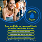 Vitamina C Liposomal 1000mg Líquido - Fórmula de Girasol, 148 ml - Core Med Science