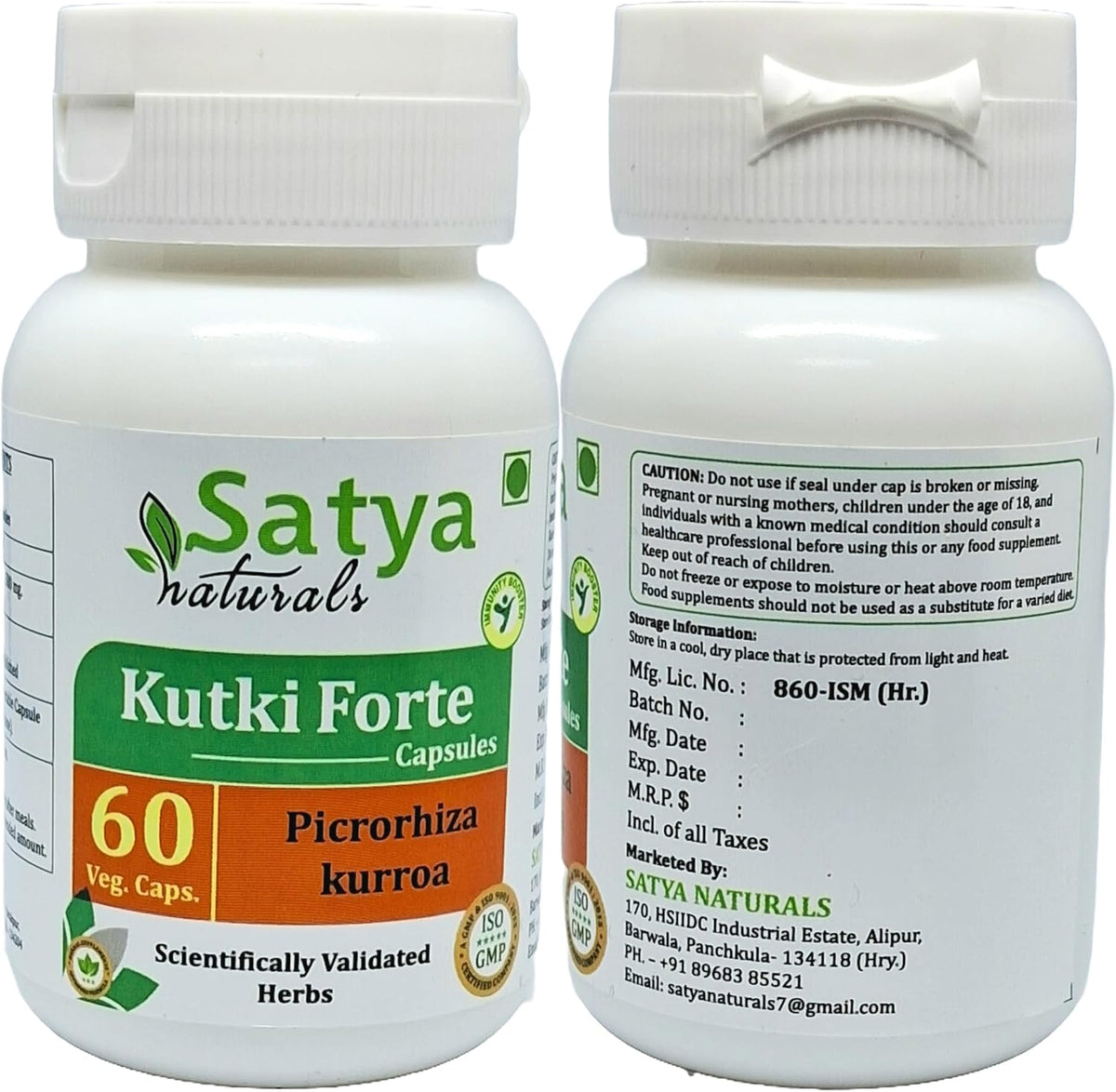 Kutki Forte 500 mg Cápsulas | Extracto de Picrorhiza Kurroa | Pack de 2 x 60 Cápsulas – Image 3