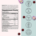 Winged Wellness Happy Her Mood Gummies - Gomitas de humor para mujeres - 60 gomitas veganas
