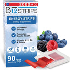 Essential Source Vitamina B12 2000 mcg Tiras Sublinguales con Metilcobalamina, Biotina, B6 y 5-MTHF