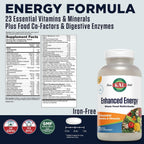 KAL Enhanced Energy Multivitamin - 180 Cápsulas