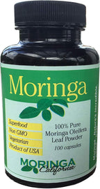 California Grown Moringa - 100 Cápsulas - Directamente del Cultivador