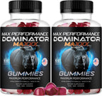 Dominator Maxx Gummies for Men - 2 Pack, 120 Gominolas