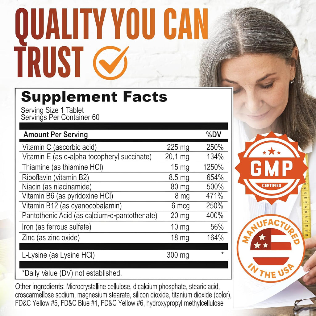Apetigen-Plus Estimulante del Apetito – Multivitamínico con Hierro, Zinc y L-Lisina – 60 Comprimidos