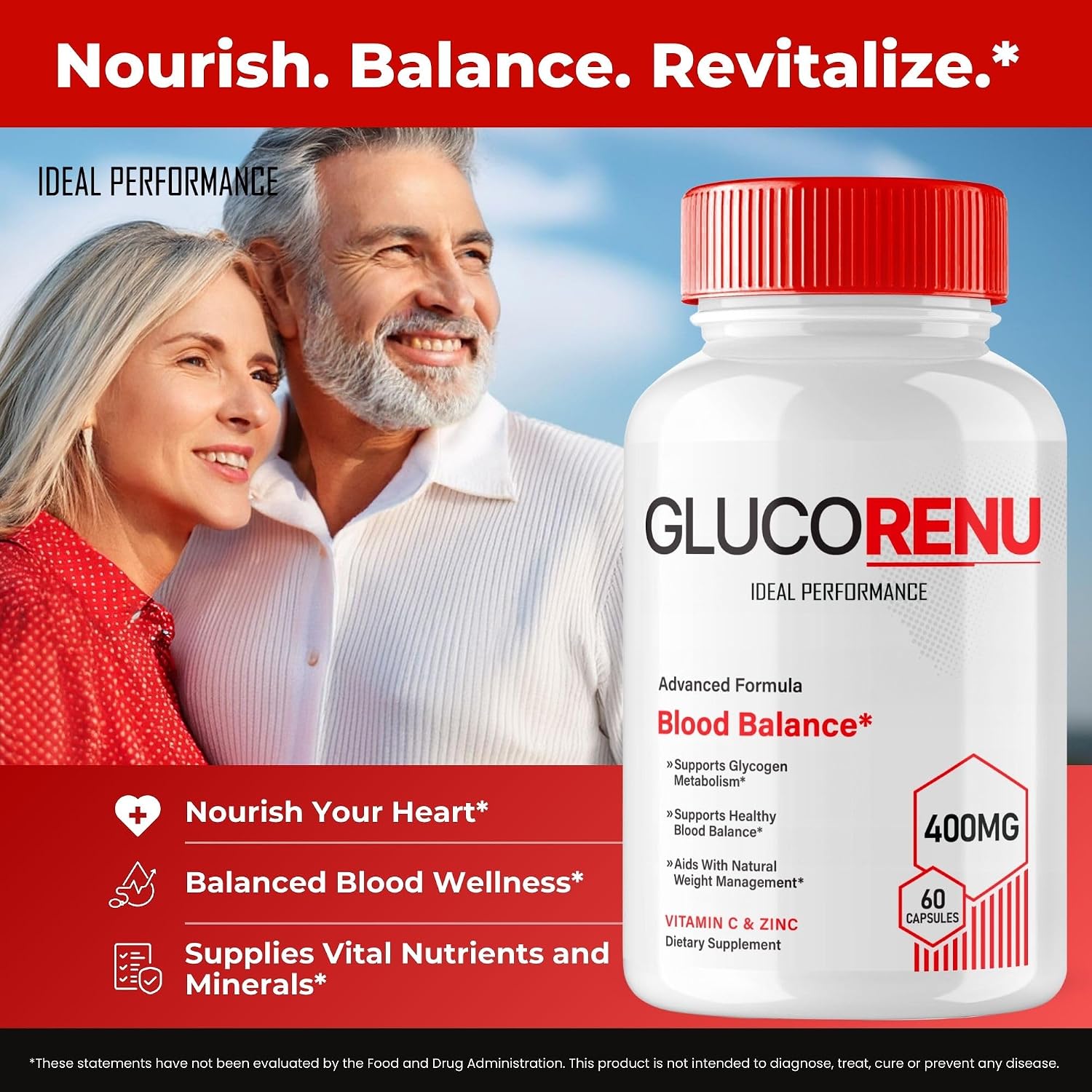 Gluco Renu Glyco Support Capsules - Suplemento de Salud y Bienestar, Fórmula Natural Avanzada (3 Paquetes)