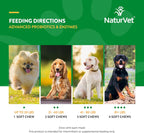 NaturVet Probióticos y Enzimas Avanzados PB6 - Masticables Blandos para Perros - Sabor Bacon Ahumado - 70 Unidades