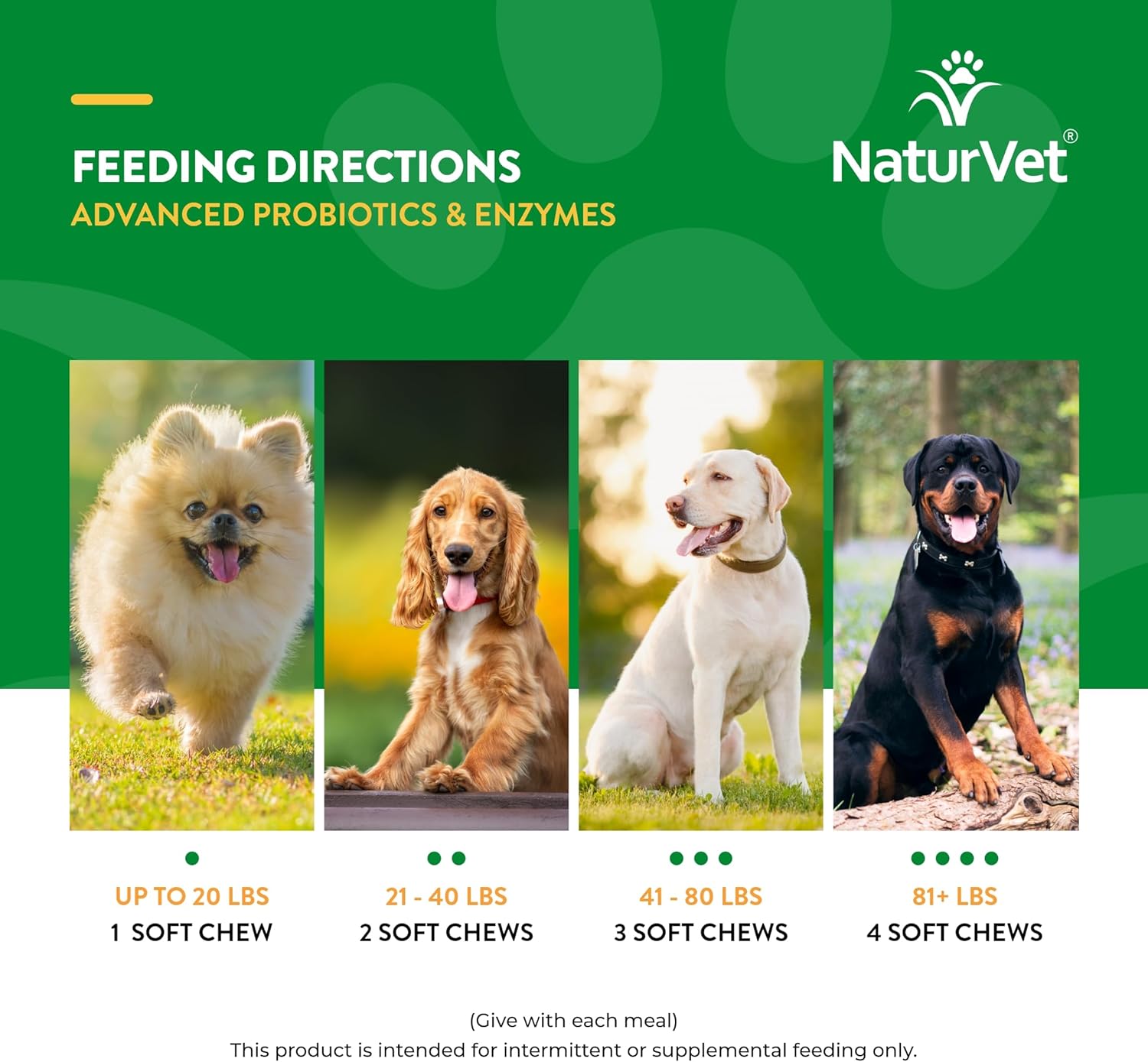 NaturVet Probióticos y Enzimas Avanzados PB6 - Masticables Blandos para Perros - Sabor Bacon Ahumado - 70 Unidades
