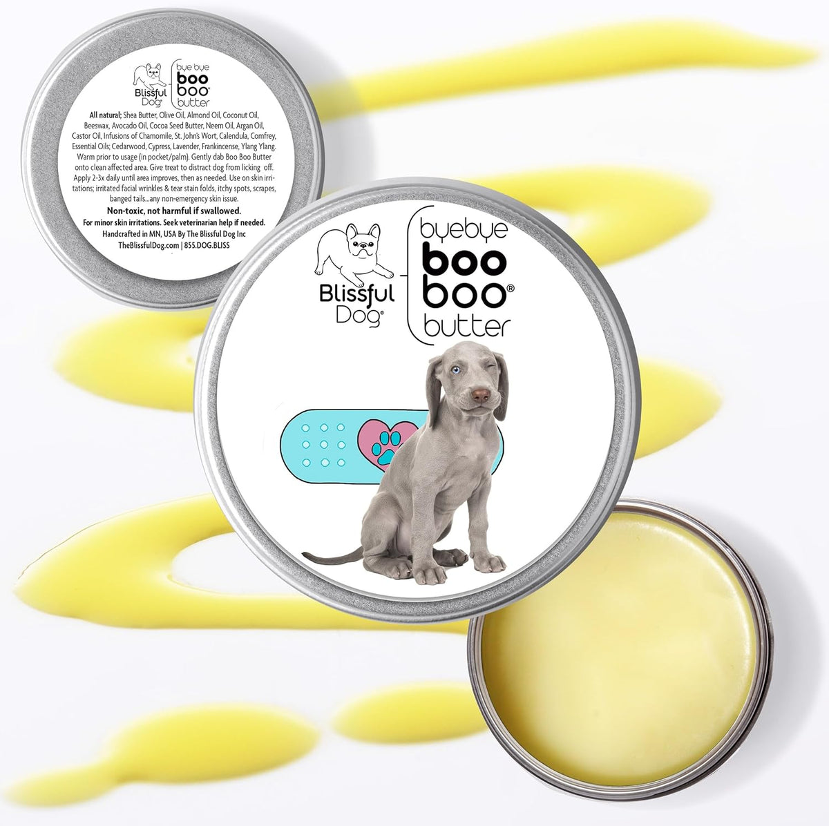The Blissful Dog Boo Butter para Weimaraner, – Aceite de oliva, ricino, aguacate, almendra y coco: aceites – Image 2