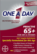 One A Day Proactive 65+ Multivitamínico para Hombres y Mujeres, 150 Comprimidos