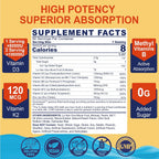 NEVISS Gummies Vitamina D3 5000IU + K2 MK-7 120mcg - Sin Azúcar, Vegano, con Complejo B y Zinc