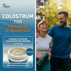 Dr. Tobias Calostro Bovino en Polvo - Suplemento Premium para el Sistema Inmunitario, Salud Intestinal y Recuperación Muscular | 3g por Servicio, Mínimo 30% IgG, Sin Sabor (227 g - 76 Servicios)
