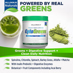 ALLMAX CytoGreens Super Greens Powder - Acai Berry Green Tea (60 porciones)