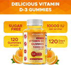 Vitamatic Vitamina D3 10000 IU Gomitas Sin Azúcar - 120 Unidades