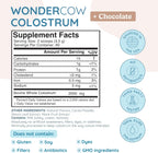 WonderCow Suplemento de Calostro Bovino en Polvo, Chocolate, 60 Dosis