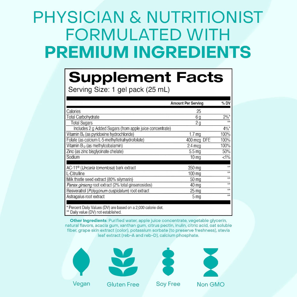 HealthyCell Telomere Length - Suplemento – Vitaminas del grupo B (B6, B12 y ácido fólico) : Contribuyen al – Image 5