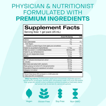 HealthyCell Telomere Length - Suplemento – Vitaminas del grupo B (B6, B12 y ácido fólico) : Contribuyen al – Image 5