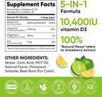 5-in-1 Vitamin D3 K2 Drops - Vitamina D3 10000 UI y K2 (MK-7) 200 mcg con Magnesio, Zinc y MCT Oil - 60 ml, 60 Días